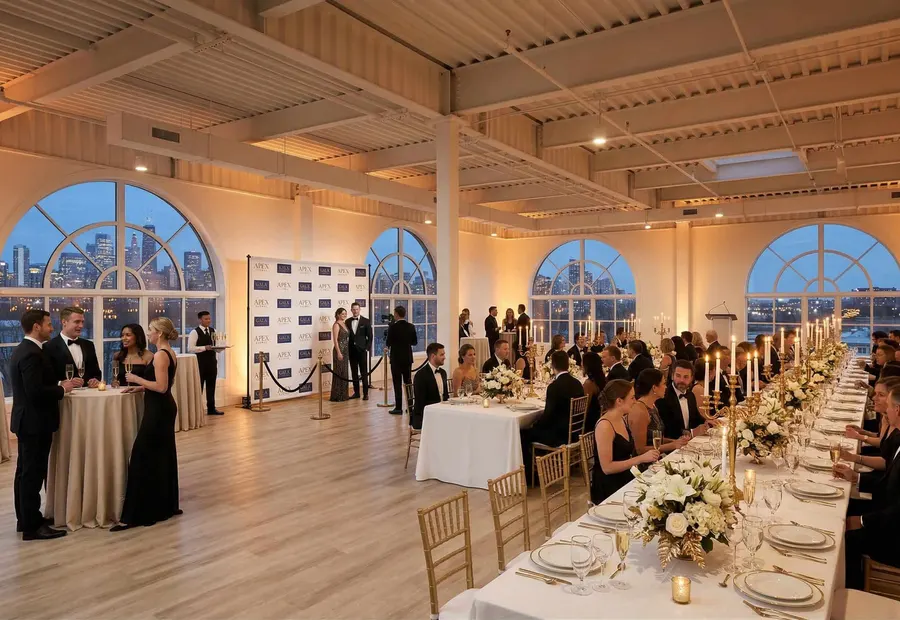 Corporate gala setup at Legacy Events in Belleville